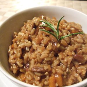 Riz aux champignons parfumés